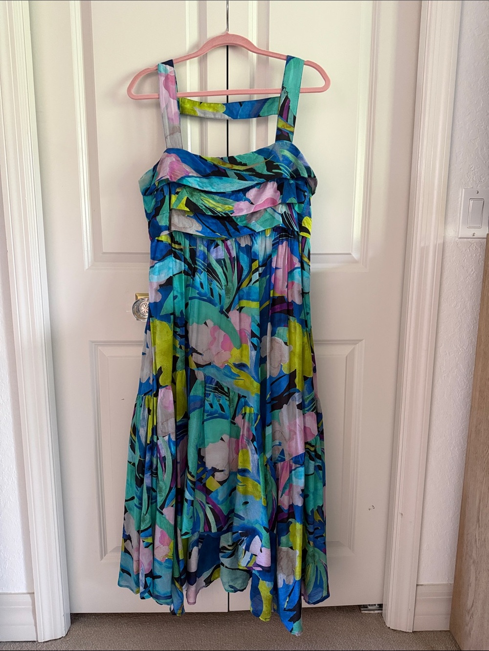 Beautiful silk dress from Anthropology
